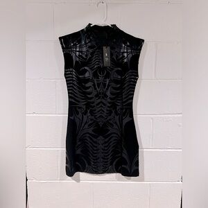 Never get nervous sleeveless mini dress - Widow